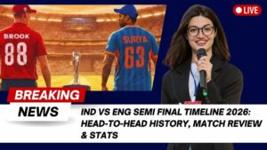 Read more about the article Ind vs Eng Semi FInal Timeline 2026: Head-to-Head History, Match Review & Stats 